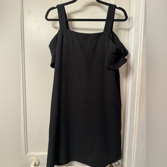 Black Cold Shoulder Cocktail Dress - Size 8 Worthington - Picture 3 of 5